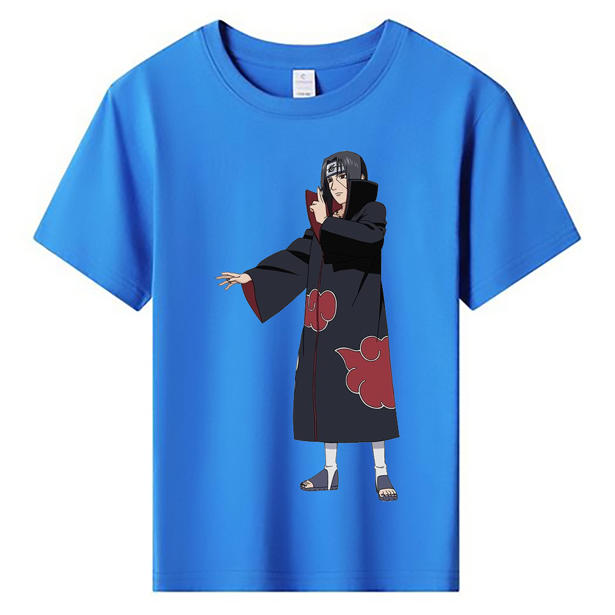 （画像用） NARUTO -ナルト- うちは イタチ Uchiha Itachi 綿100％キッズTシャツ（フロントプリント）